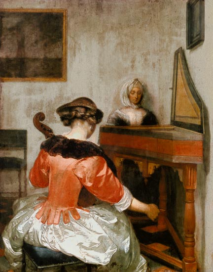Das Konzert. from Gerard ter Borch or Terborch
