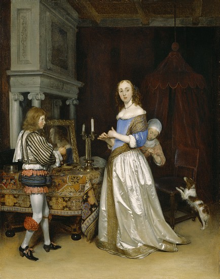 Lady at her Toilette from Gerard ter Borch or Terborch