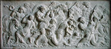Relief depicting nereids carried away by tritons from Gerard van Opstal