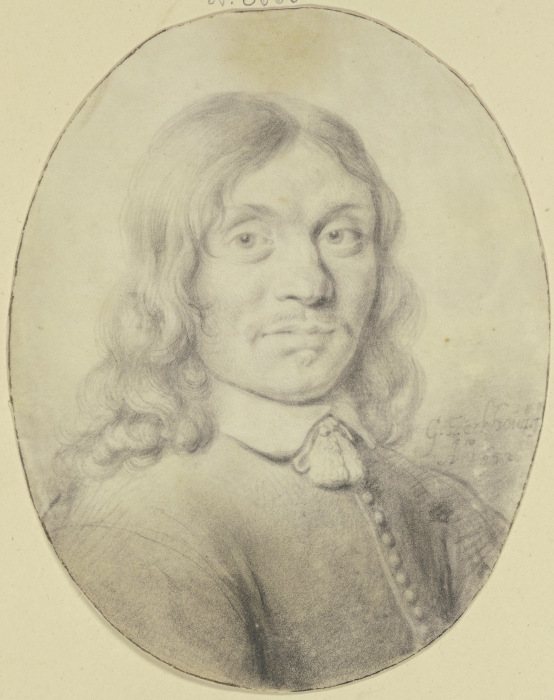 Ein Mann mit langem Haar und schwachem Barte, nach rechts gewendet from Gerbrand van den Eeckhout