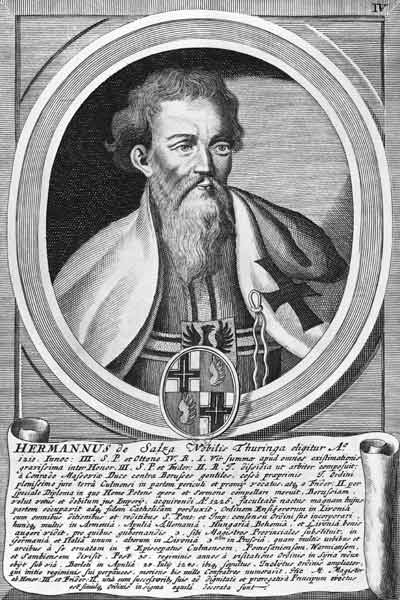 Hermann of Salza (xylograph) from German School
