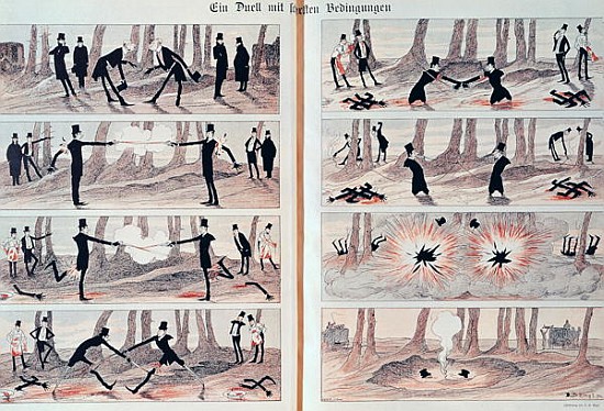 A Duel, from ''Simplicissimus'', 20th June 1896 from German School
