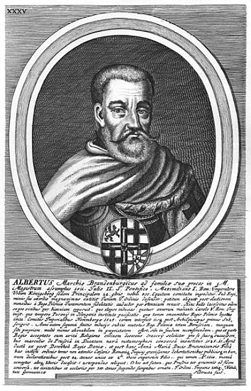 Albert of Brandenburg (xylograph) from German School