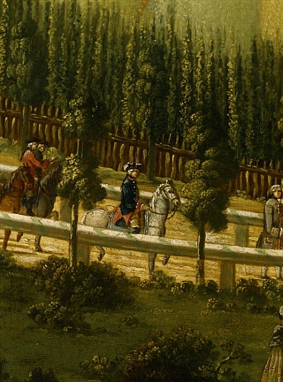 Frederick the Great on Horseback in the Maulbeerallee near Sanssouci from German School