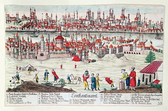 Panoramic view of Constantinople from German School