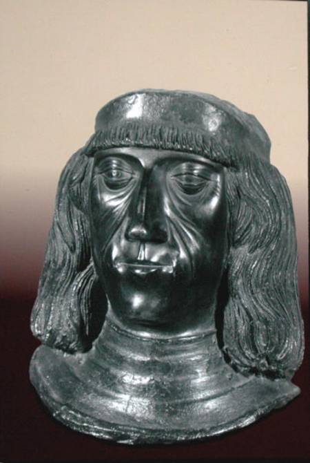 Portrait bust of the Holy Roman Emperor Maximilian I (1459-1519) from German School