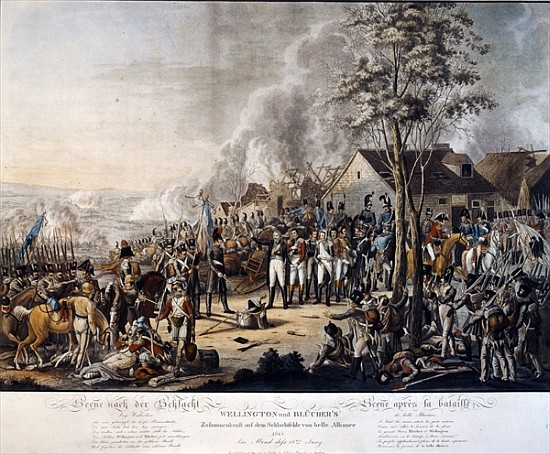 Scene after the Battle of Waterloo, 18th June 1815 from German School