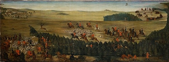 Stag-hunting with Frederick William I of Prussia from German School