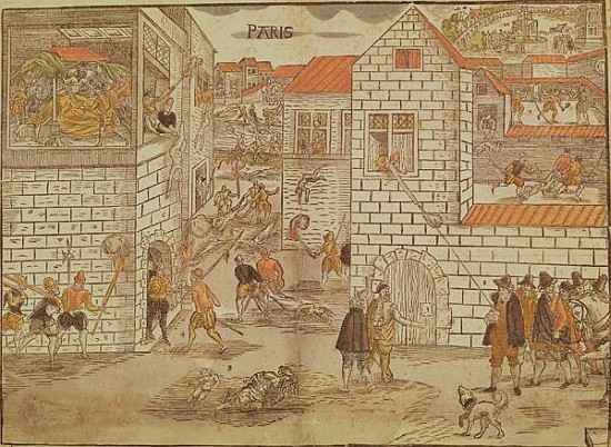 The St. Bartholomew''s Day Massacre, 1572, German, 16th century from German School