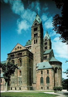 Exterior view (photo) from German School, (11th century)