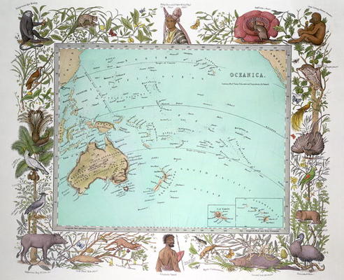 Oceanica, from Vogel's Physical Atlas, c.1850 from German School, (19th century)