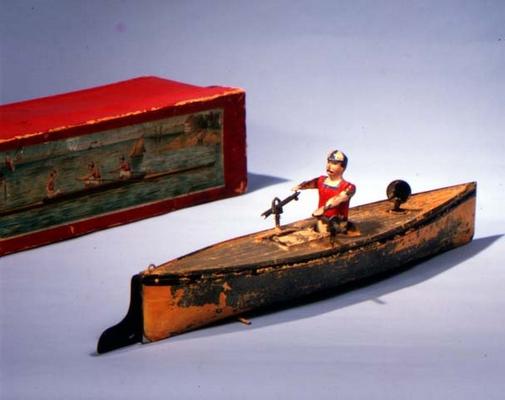 Rowing boat made by Issmeyer, late 19th century from German School, (19th century)