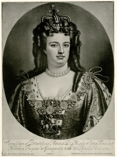 Anna, Königin von England from German School, (19th century)