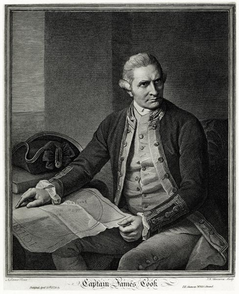 James Cook from German School, (19th century)