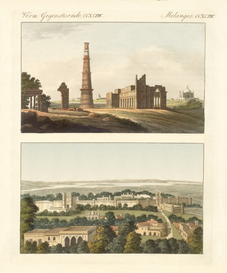 East Indian buildings from German School, (19th century)