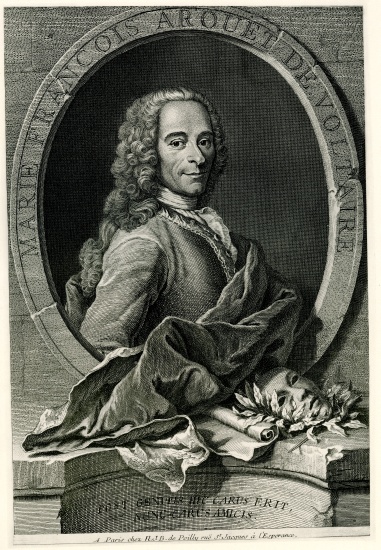 François Marie Arouet de Voltaire from German School, (19th century)