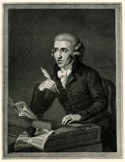 Franz Joseph Haydn from German School, (19th century)