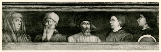 Giotto di Bondone , Paolo Uccello , Donatello , Antonio Manetti , Filippo di der Brunellesco from German School, (19th century)
