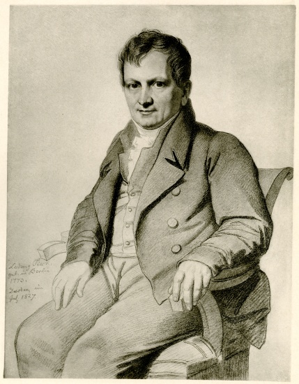 Johann Ludwig Tieck from German School, (19th century)