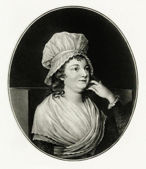 Marie Anne Charlotte Corday from German School, (19th century)