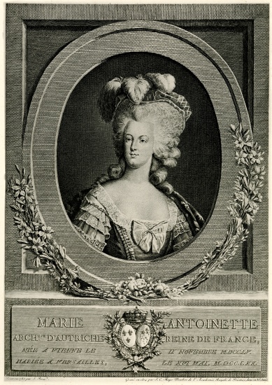 Marie Antoinette from German School, (19th century)