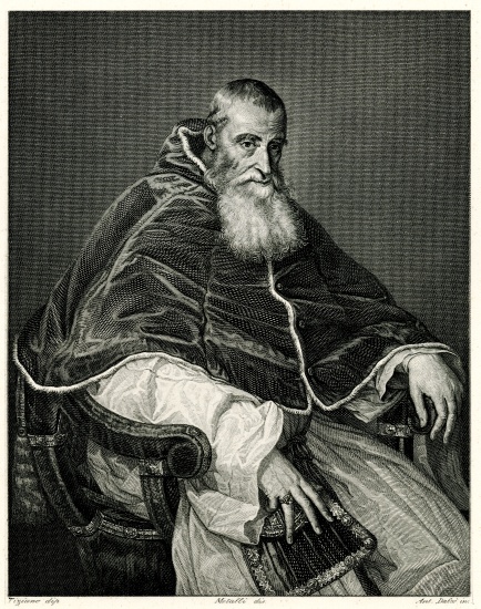 Papst Paul III. from German School, (19th century)