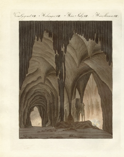 Strange caves from German School, (19th century)