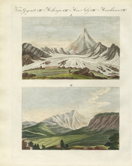 Strange mountains from German School, (19th century)