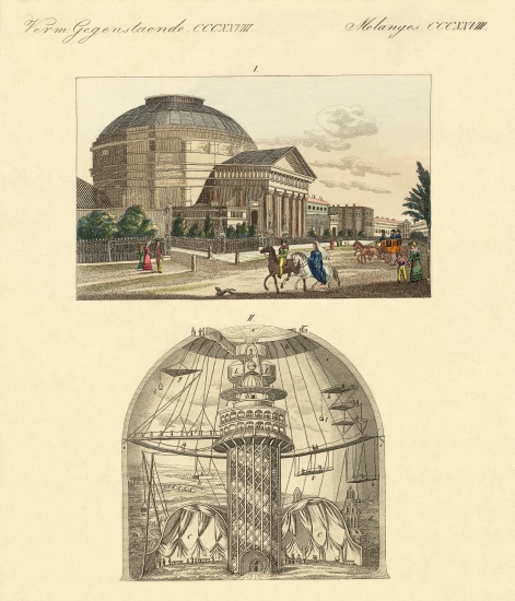 The Colosseum of Regent's Park in London from German School, (19th century)
