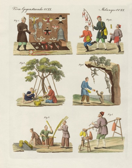 Trades, arts and handworks in China from German School, (19th century)