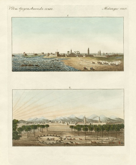 Views of Africa from German School, (19th century)