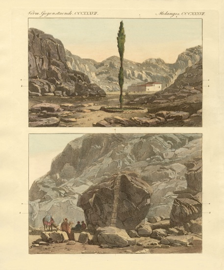 Views of Mount Sinai from German School, (19th century)
