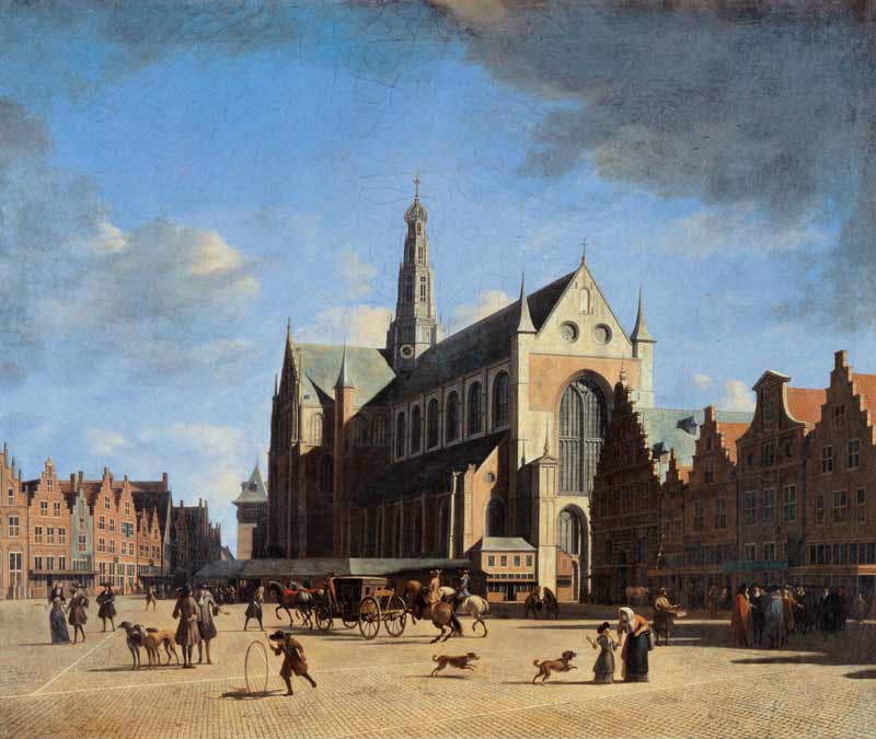 The Groote Markt (Big Market) Haarlem from Gerrit Adriaensz Berckheyde