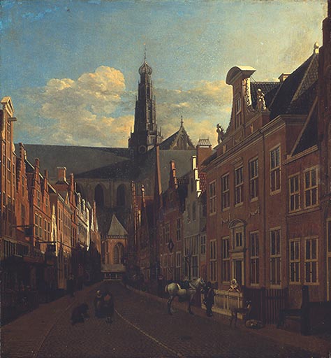 Strasse in Haarlem from Gerrit Adriaensz Berckheyde