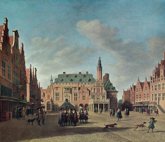 View of the Grote Markt in Haarlem from Gerrit Adriaensz Berckheyde