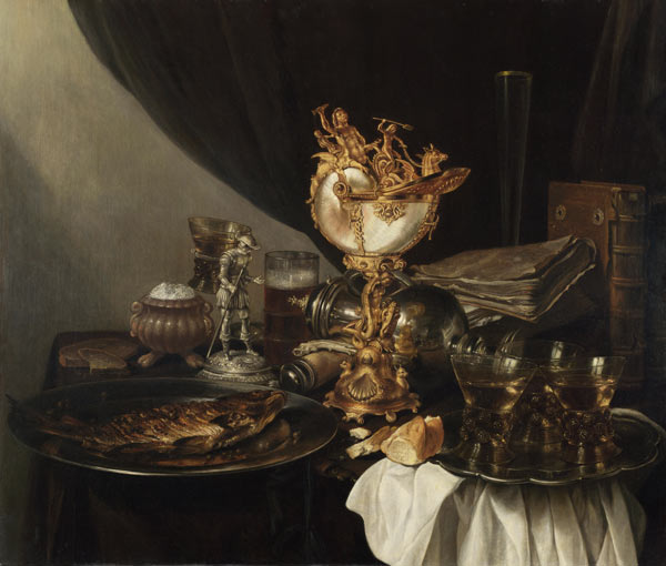 Still Life with a Nautilus Cup from Gerrit Willemsz. Heda