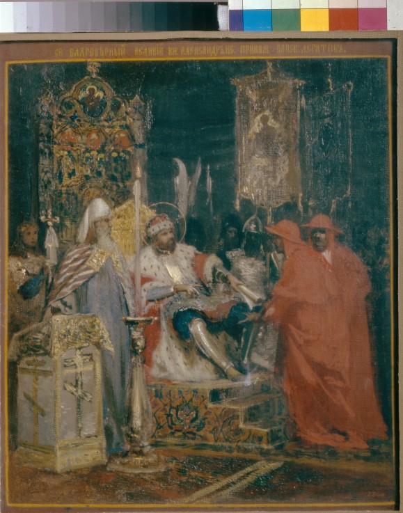 Alexander Nevsky Receiving Papal Legates from G.I. Semiradski