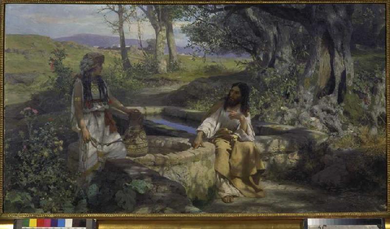 Christus und die Samariterin am Brunnen from G.I. Semiradski