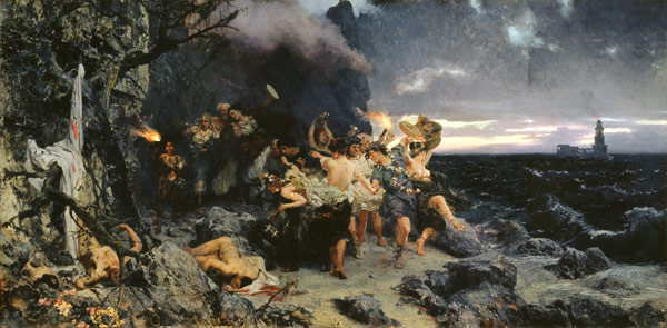 An Orgy at the time of Tiberius on the Capri island from G.I. Semiradski