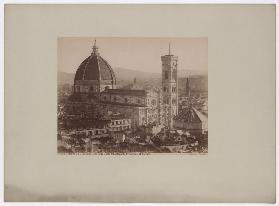 Firenze: La Cattedrale vista dalla cupola della Cappella dePrincipi a S. Lorenzo, No. 10191