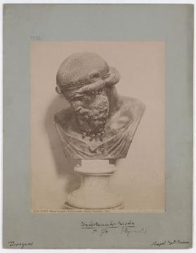 Napoli: Museo Nazionale, Platone, busto in bronzo (Ercolano, 1759), No. 5274
