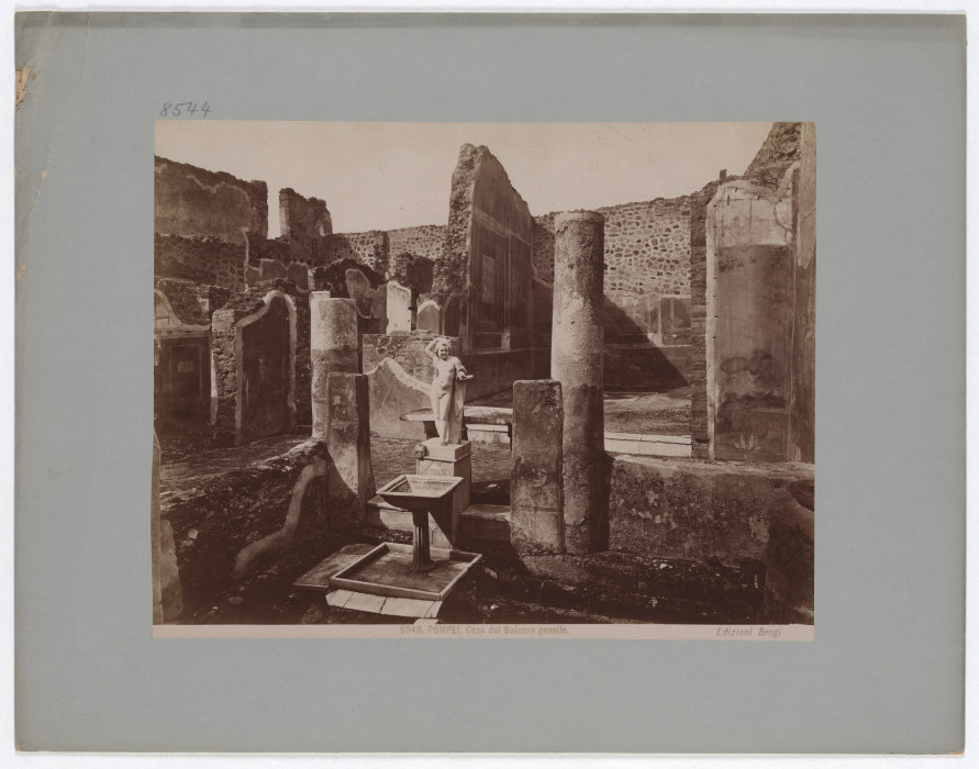 Pompei: Casa del Balcone pensile, No. 5048 from Giacomo Brogi