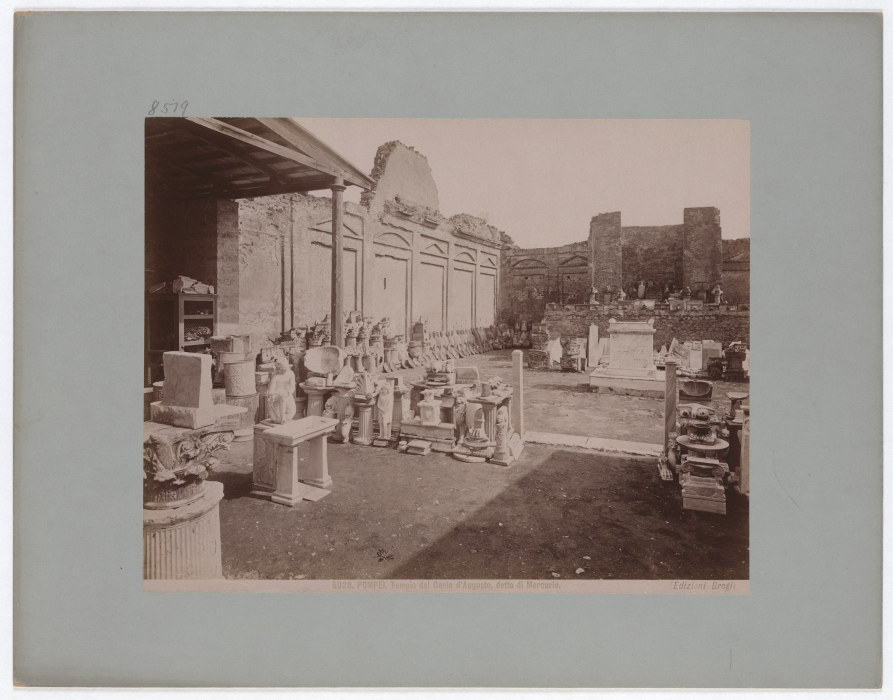 Pompei: Tempio del Genio dAugusto, detto di Mercurio, No. 5028 from Giacomo Brogi