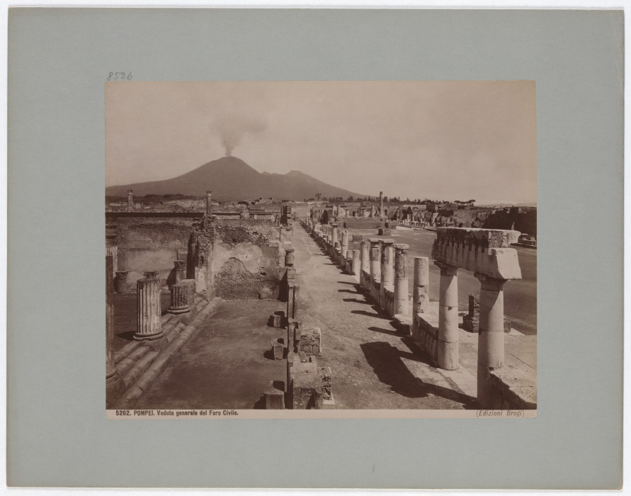 Pompei: Veduta generale del Foro Civile, No. 5262 from Giacomo Brogi