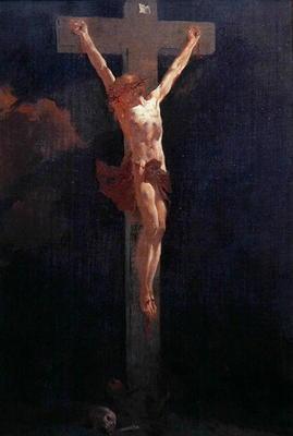 Christ on the Cross (oil on canvas)