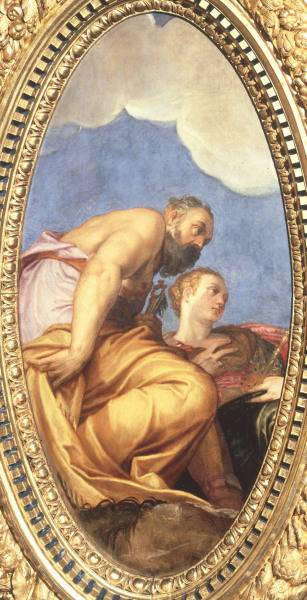 G.G.Zelotti, Janus und Juno from Giambattista Zelotti