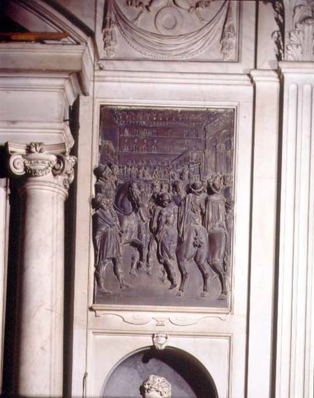 St. Agostino Preaching to the Florentines, relief from the Salviati chapel from Giambologna