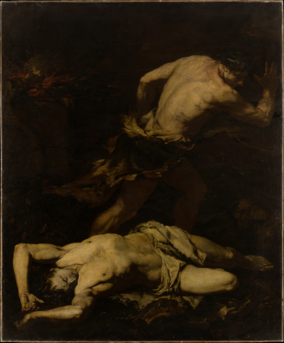 Kain flüchtet nach der Ermordung seines Bruders Abel from Gian Battista Langetti