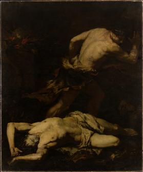 Kain flüchtet nach der Ermordung seines Bruders Abel