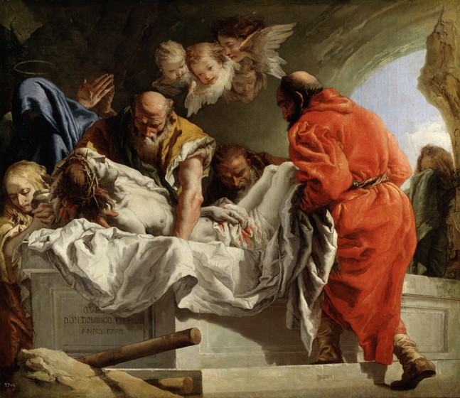 The Entombment of Christ from Giandomenico Tiepolo